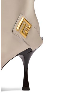 Women's Twist Heeled Leather Boots