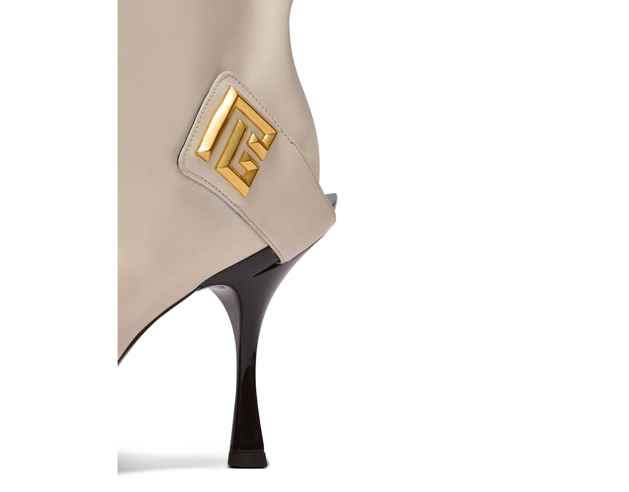 Women's Twist Heeled Leather Boots — Image 4