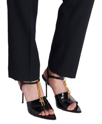 Women's Sync Patent Leather Sandals with Heel