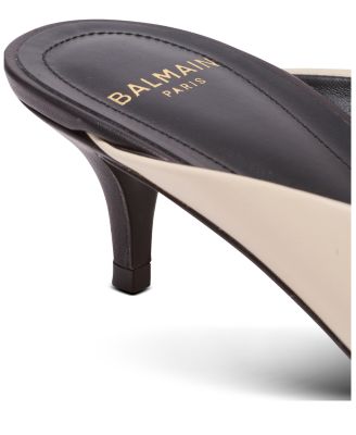 Women's Sync Leather Mules with Pointed Toe