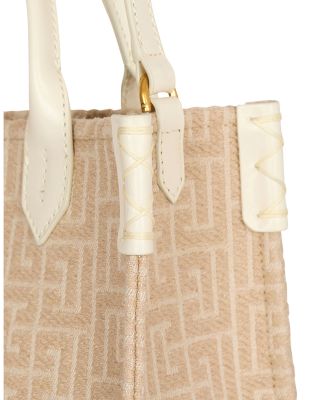 B-Army Monogrammed Canvas and Leather Tote Bag