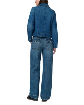 Denim Boxy Zip Jacket