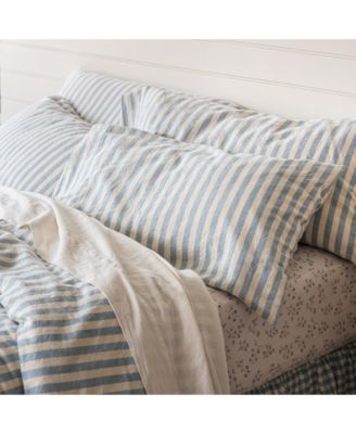  Pembroke Stripe Linen Pillowcase Pair, King