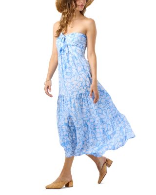 Lei Strapless Tiered Dress