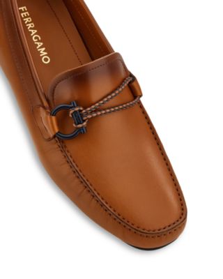 Men's Front Gancini Ornament Slip On Drivers