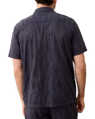 Eyelet Regular Fit Camp Shirt