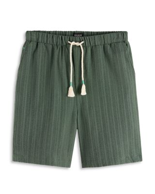 Regular Fit Tonal Striped Bermuda Shorts