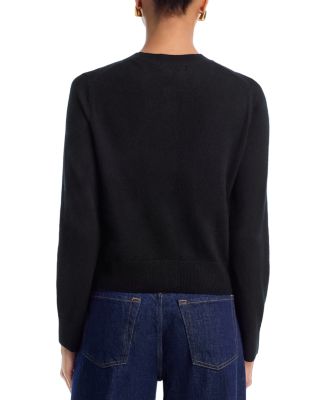 100% Cashmere Crewneck Cardigan - Exclusive