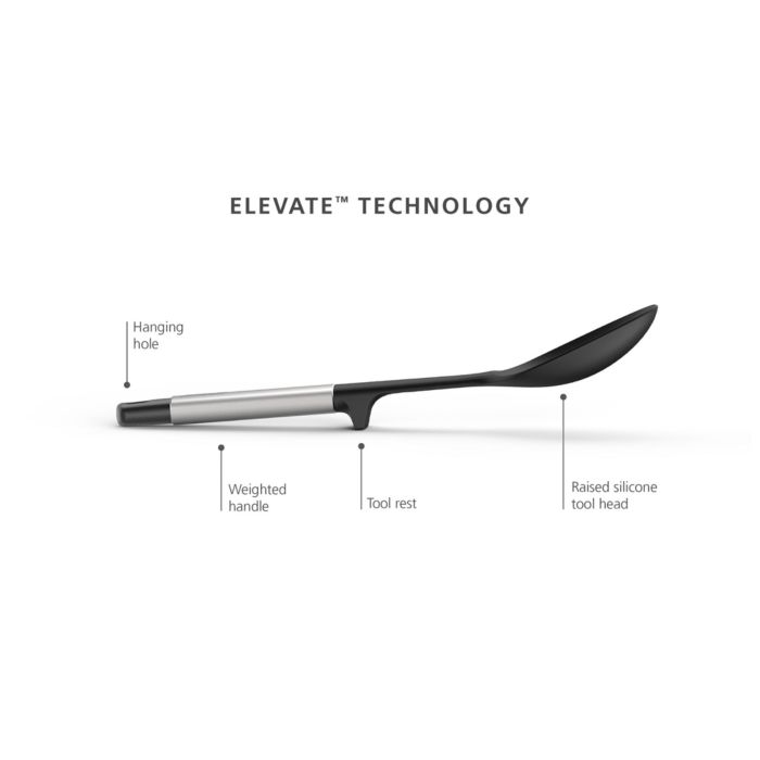 Elevate Silicone Solid Turner with Integrated Tool Rest