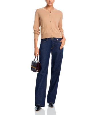 100% Cashmere Crewneck Cardigan - Exclusive