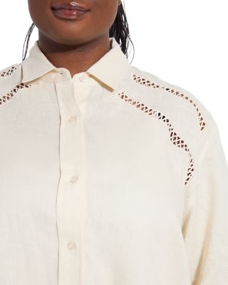 Roxanna Linen Embroidered Shirt