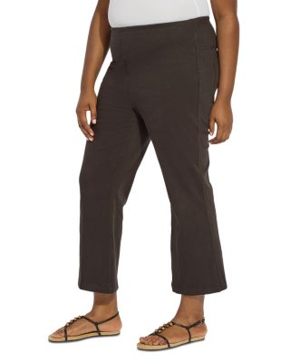 High Rise Ankle Baby Bootcut Jeans in Black