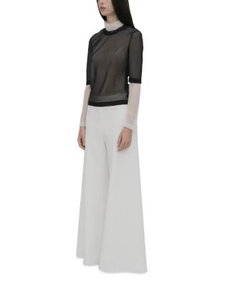 Bias Cut Wide Leg Pants