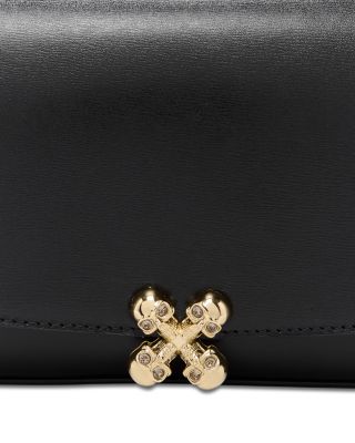 Skull Flower Leather Crossbody
