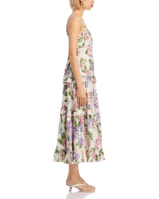 Hydrangea Tiered Midi Dress - Exclusive