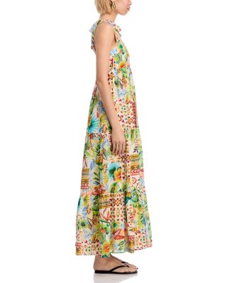 Palm Tie Strap Maxi Dress - Exclusive
