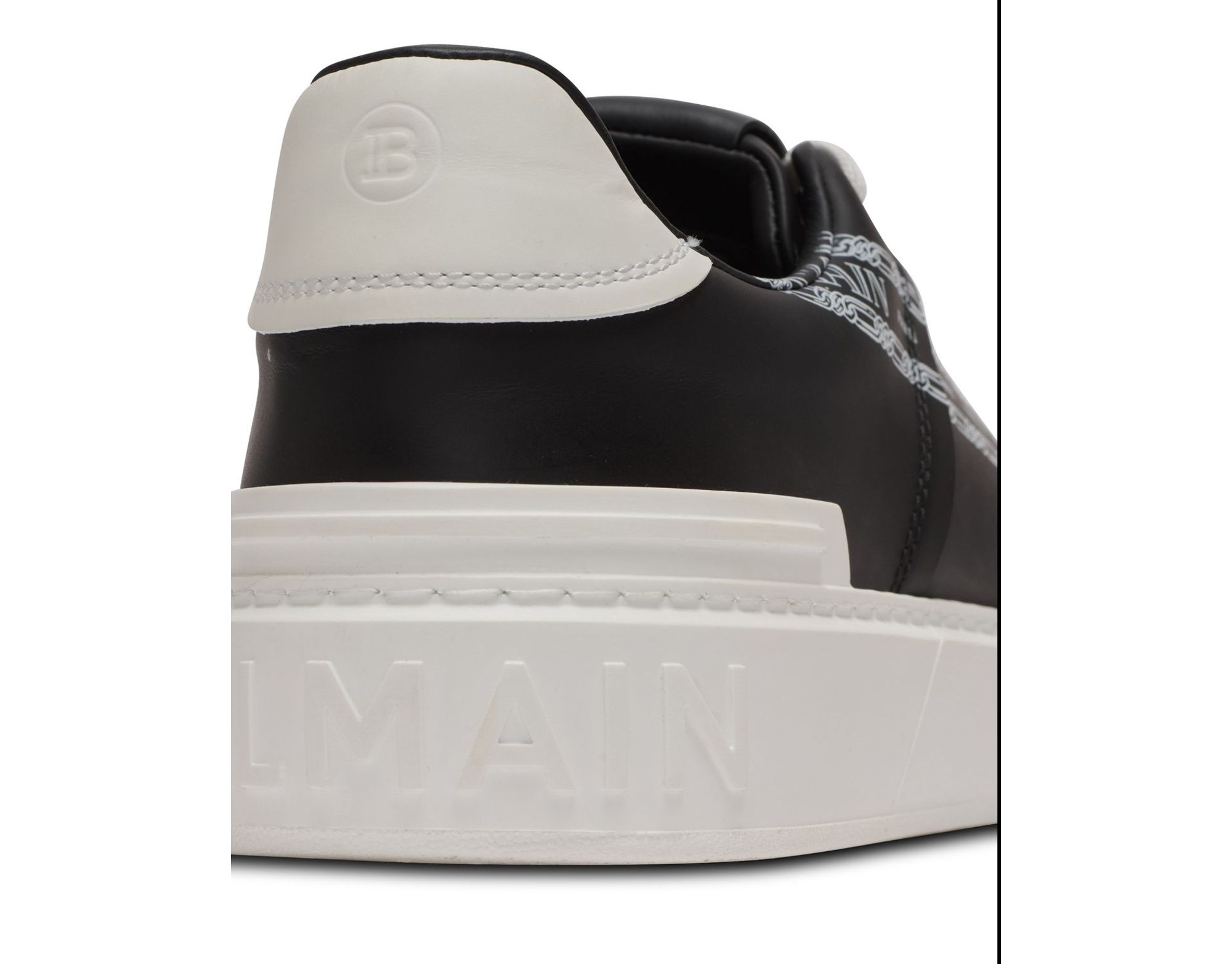 Men's B-Court Printed Calfskin Trainers Sneakers — Image 8