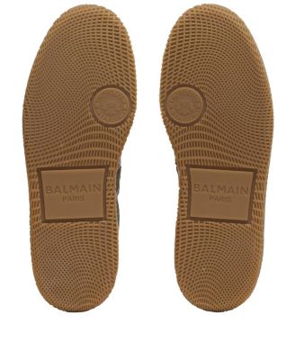  Men's Leather and Canvas Swan Trainers