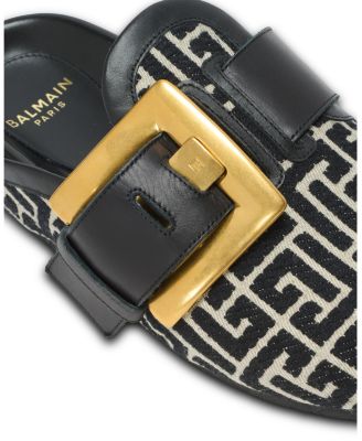  Men's Anthem Mules in Jacquard Canvas with PB Monogram