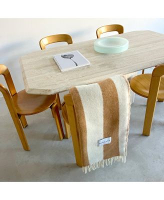 Rough Stripe Agave Blanket, 4.25' x 6.5'