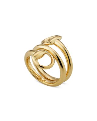 18K Yellow Gold Horsebit Contraire Ring