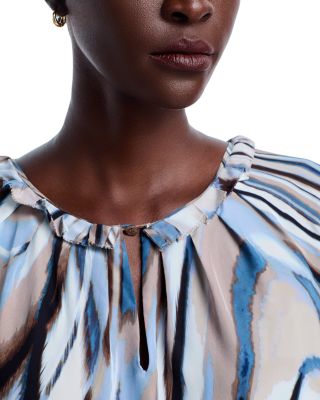 Belanya Wavy Print Top