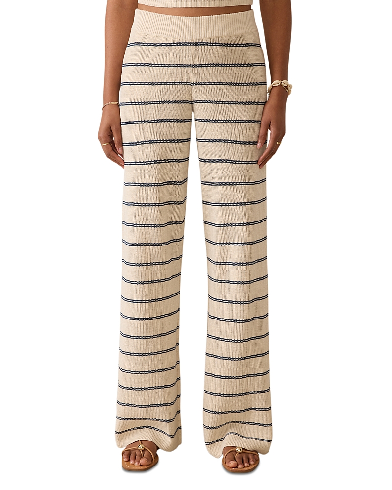 Faherty Miramar Linen Cotton Sweater Pants In Neutral