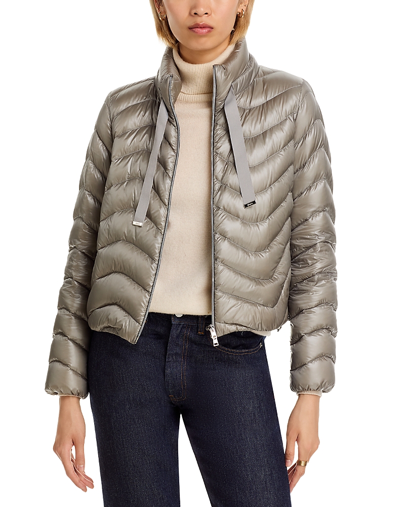 Herno Shiny Jacket In Gray