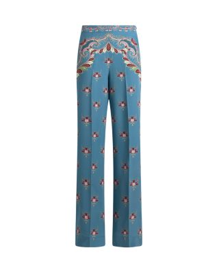 Printed Silk Trousers