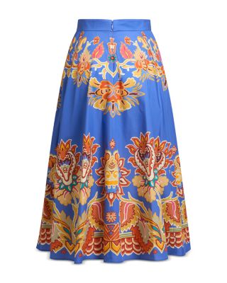 Printed Midi Skirt
