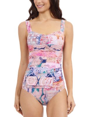 Karma Shirred High Waist Bikini Bottom