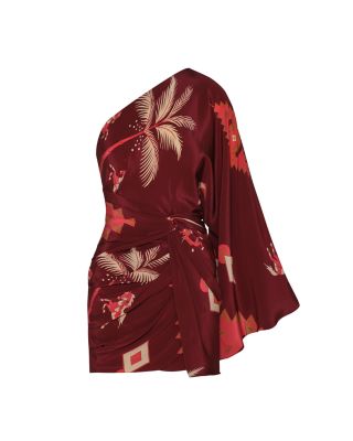 Hidden Oasis Silk Mini Dress