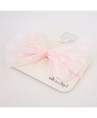 Girls' Headband - Dotted Mesh Bow - Baby