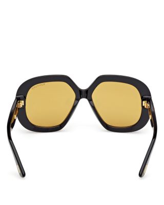 Geometric Sunglasses, 56mm