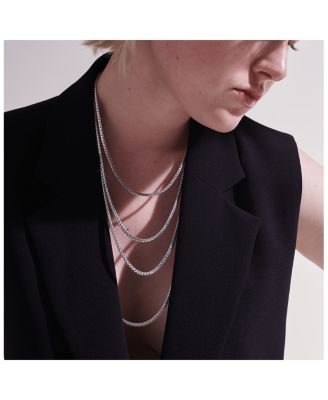 Sterling Silver Icon Mini Necklace, 3.5mm