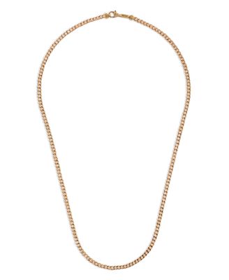 18K Yellow Gold Classic Curb Chain Necklace, 22"