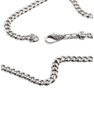 Sterling Silver Curb Chain Necklace 3mm, 24&amp;quot;