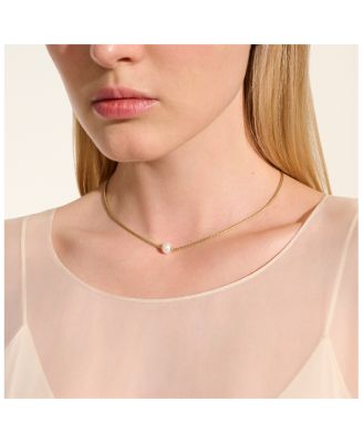 14K Yellow Gold JH Essentials Cultured Freshwater Pearl Pendant Necklace, 16-18"