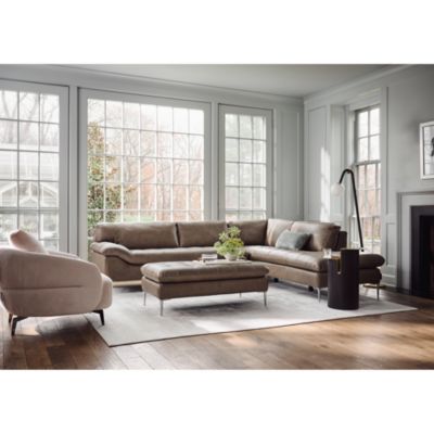 Corsica 2-Piece Leather Sectional