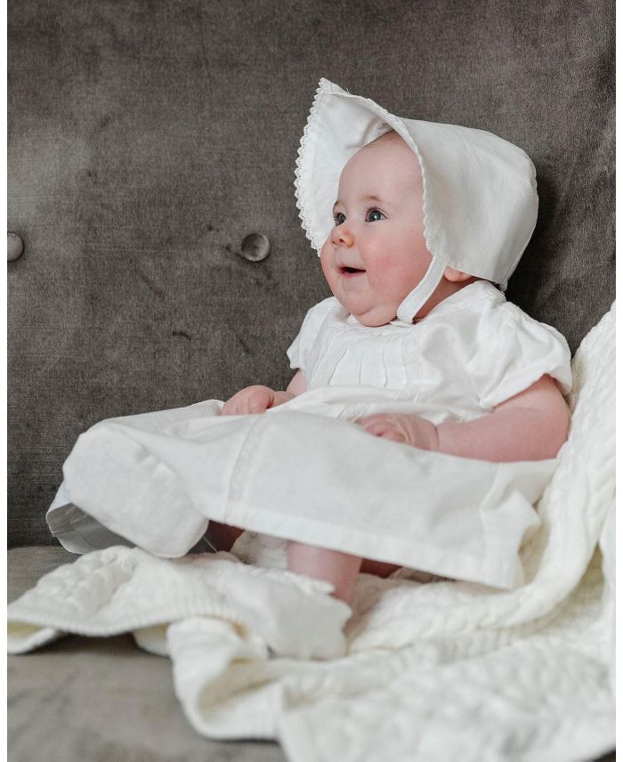 Unisex Brimmed Linen Bonnet - Baby