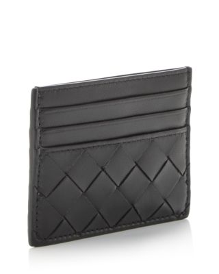 Intrecciato Leather Card Case