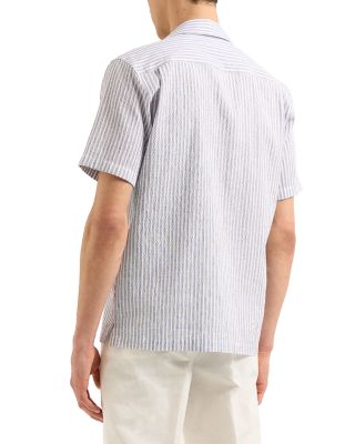 Maitan II Beach Stripe Seersucker Button Down Shirt