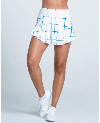 Shibori Plaid Skirt