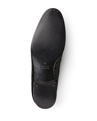 Men's Diamond Velvet Horsebit Moccasins Loafers