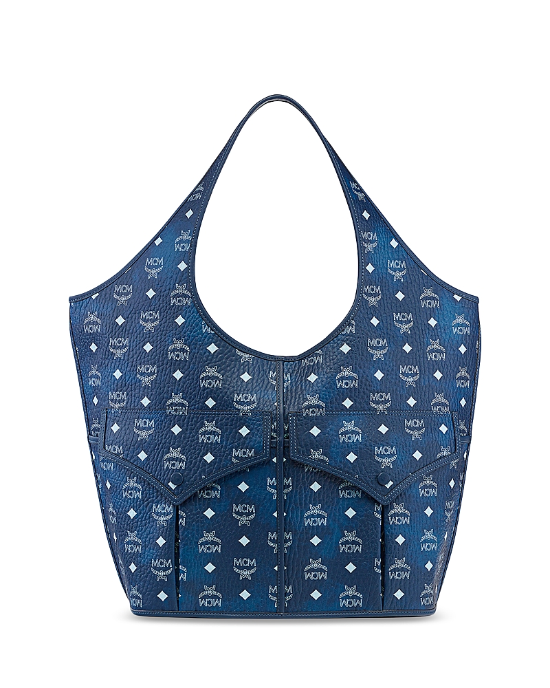 Shop Mcm Aren Visetos Xl Shopper Tote