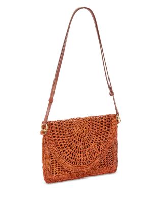 Summer Banana Raffia Flat Pouch
