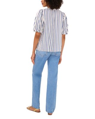 Organdy Puff Sleeve Top 