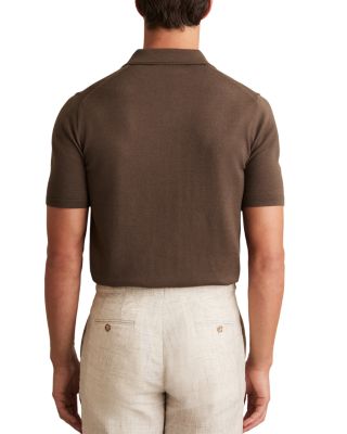 Duchie Short Sleeve Open Collar Merino Polo Shirt