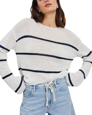 Evangeline Stripe Boat Neck Sweater