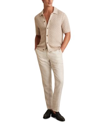 Crochet Short Sleeve Regular Fit Shirt